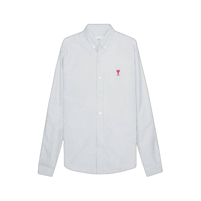 Ami Button Down ADC Shirt 'White/Green'