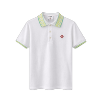Casablanca Laurel Collar Polo 'White' - K SP26 JTP 370 01 B EX BC WHIT