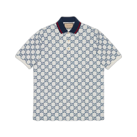 Gucci GG Stretch Polo 'White/Blue'
