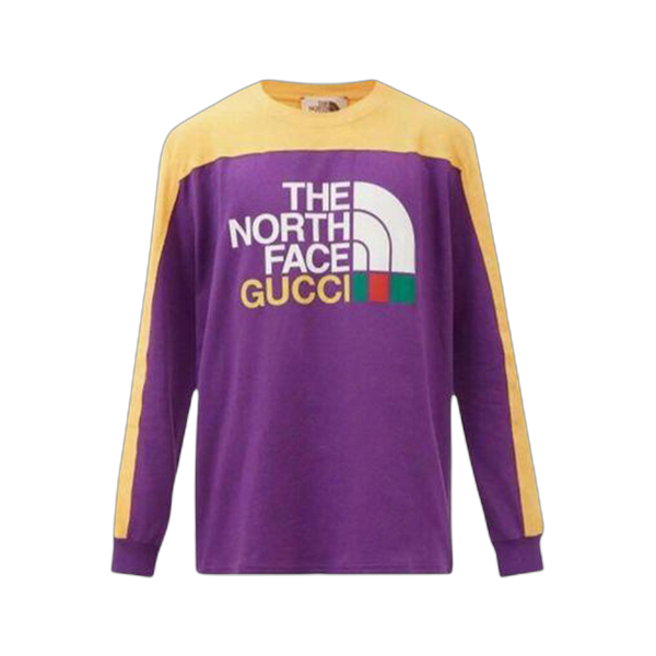 Gucci x The North Face Long-Sleeve T-Shirt 'Purple/Yellow'
