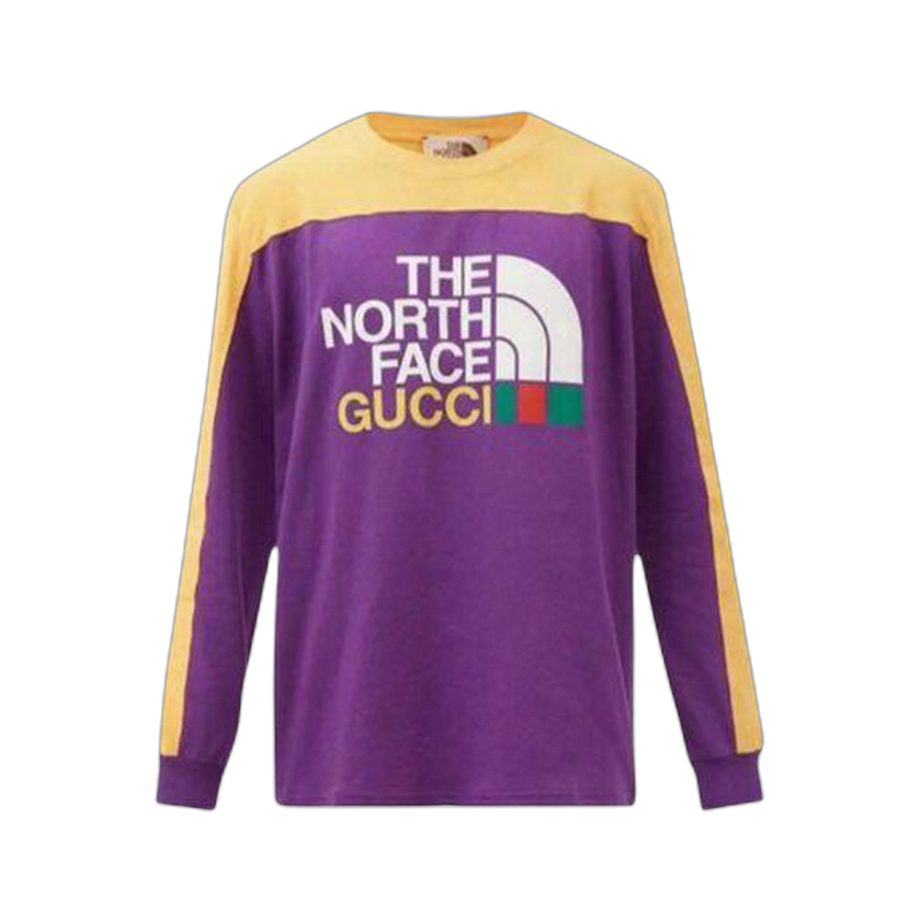 Gucci x The North Face Long-Sleeve T-Shirt 'Purple/Yellow'