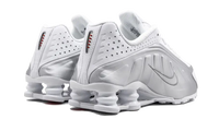Nike Shox R4 White Metallic Silver