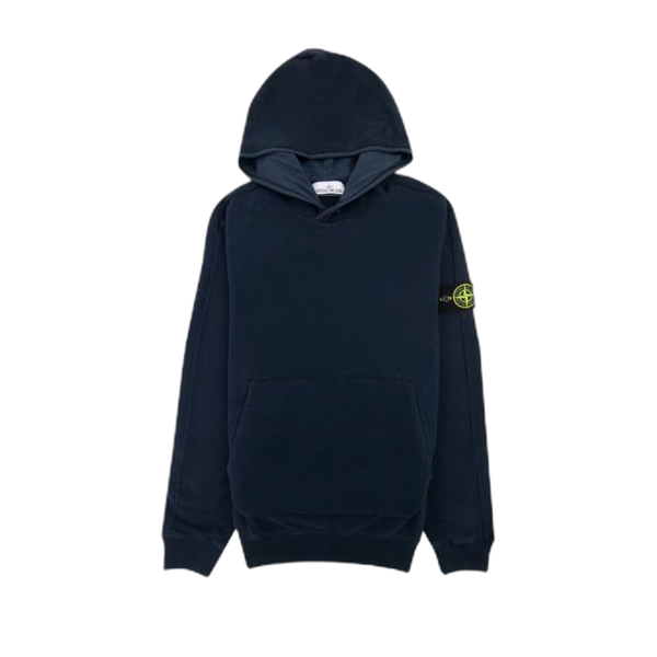 Stone Island Logo Patch Hoodie 'Navy Blue'