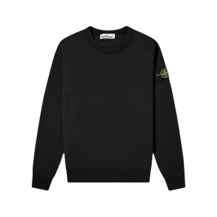 Stone Island Garment Dyed Crewneck Sweatshirt 'Black'