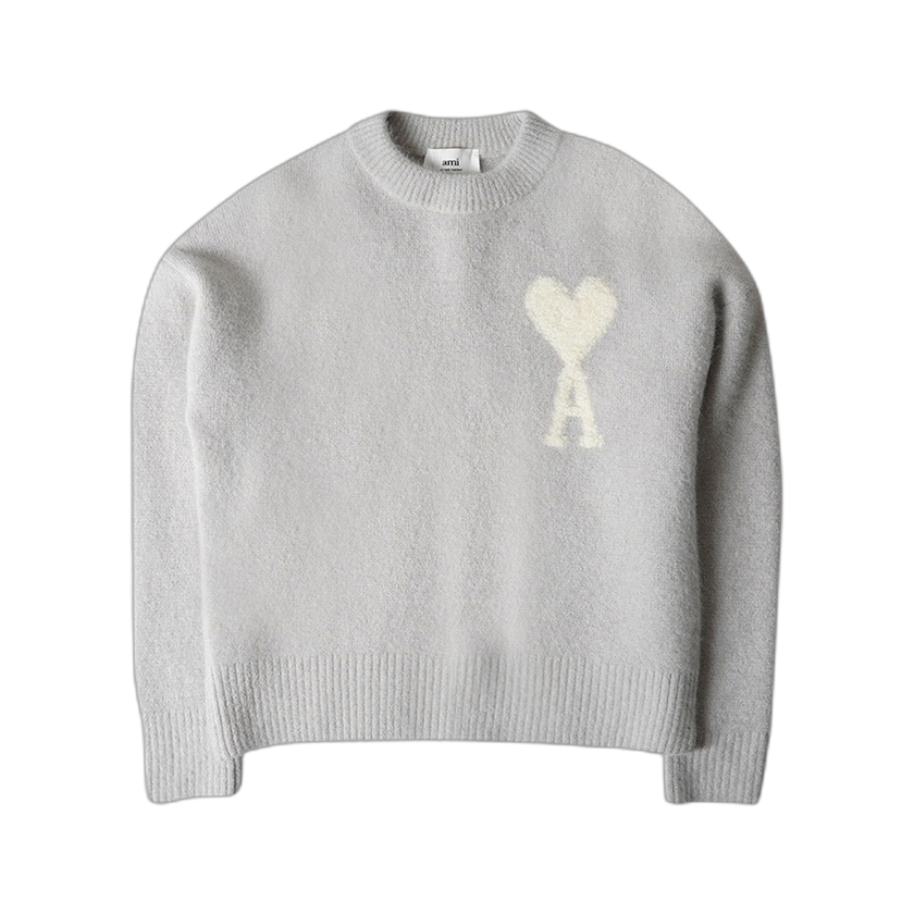 Ami Knit Sweater 'Pearl Grey/Ivory'