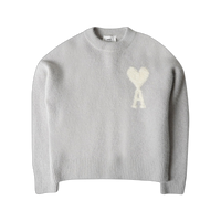Ami Knit Sweater 'Pearl Grey/Ivory'