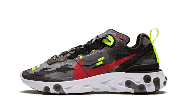 Nike React Element 87 Medium Olive Volt Crimson