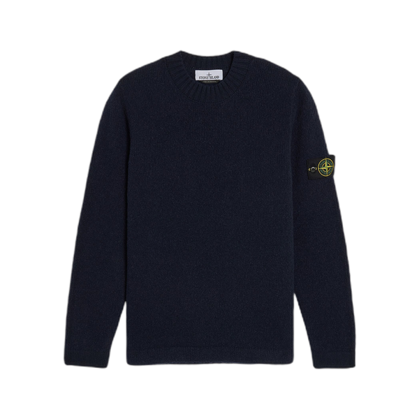 Stone Island Wool-Nylon Knit Crewneck 'Navy Blue'