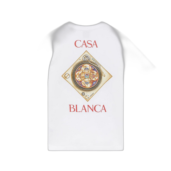 Casablanca Plafond Orne De Musique Classic T-Shirt 'White' - M SS26 JTS 001 02 WHIT