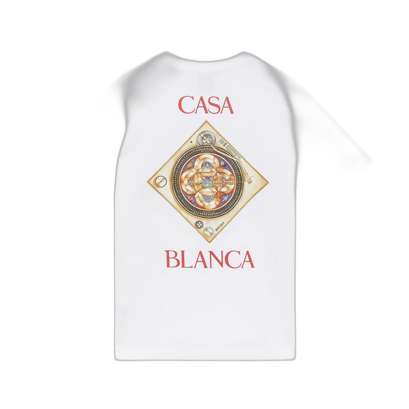 Casablanca Plafond Orne De Musique Classic T-Shirt 'White' - M SS26 JTS 001 02 WHIT
