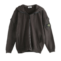 Stone Island Zip-Up Hoodie 'Lead Grey'