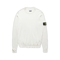Stone Island Logo Patch Crew Neck Jumper 'White'