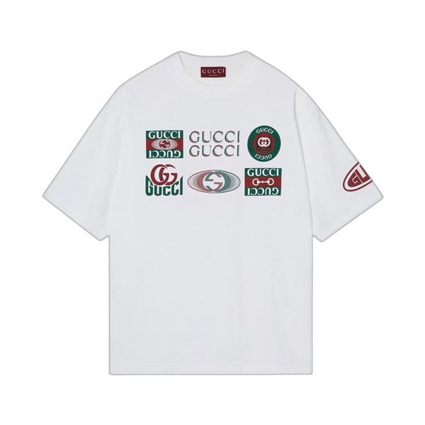 Gucci Multi Logo T-Shirt 'White'