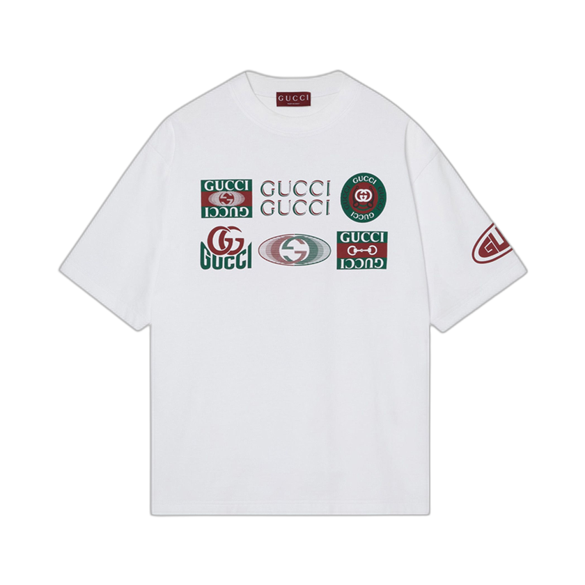 Gucci Multi Logo T-Shirt 'White'