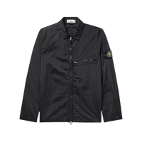 Stone Island Logo Patch Overshirt 'Charcoal'
