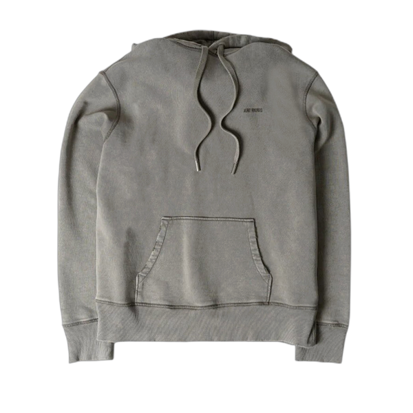 Ami Logo Embroidered Hoodie 'Clay'