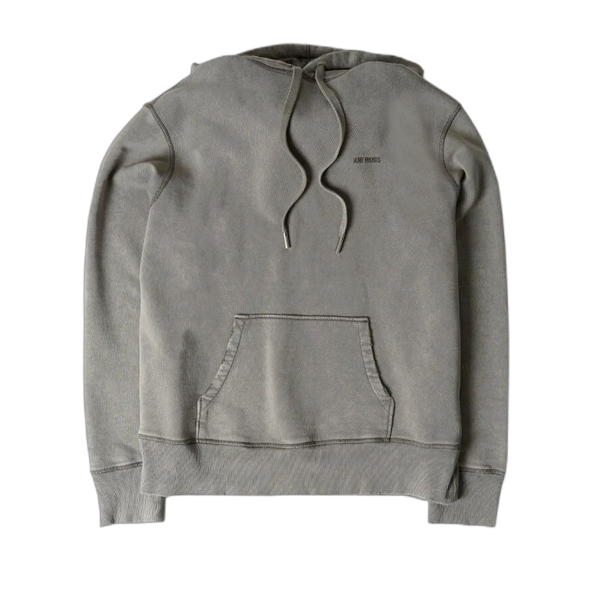 Ami Logo Embroidered Hoodie 'Clay'