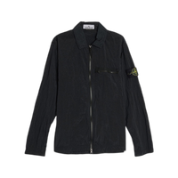 Stone Island Logo Patch Overshirt 'Black'